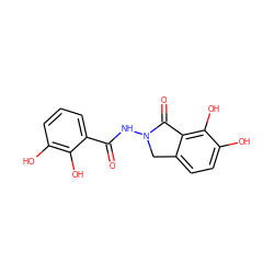 O=C(NN1Cc2ccc(O)c(O)c2C1=O)c1cccc(O)c1O ZINC000028966947