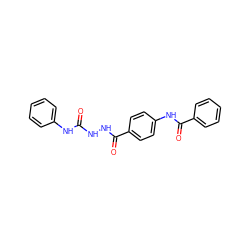 O=C(NNC(=O)c1ccc(NC(=O)c2ccccc2)cc1)Nc1ccccc1 ZINC000002857256