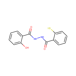 O=C(NNC(=O)c1ccccc1S)c1ccccc1O ZINC000001858328