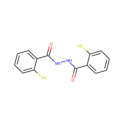 O=C(NNC(=O)c1ccccc1S)c1ccccc1S ZINC000000026181