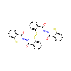 O=C(NNC(=O)c1ccccc1SSc1ccccc1C(=O)NNC(=O)c1ccccc1S)c1ccccc1S ZINC000014128348