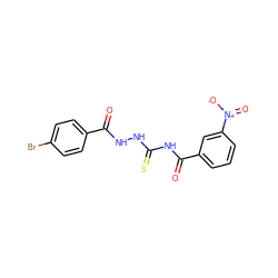 O=C(NNC(=S)NC(=O)c1cccc([N+](=O)[O-])c1)c1ccc(Br)cc1 ZINC000002064470