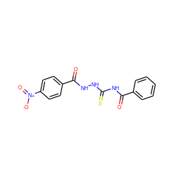 O=C(NNC(=S)NC(=O)c1ccccc1)c1ccc([N+](=O)[O-])cc1 ZINC000002690694