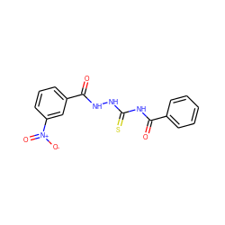 O=C(NNC(=S)NC(=O)c1ccccc1)c1cccc([N+](=O)[O-])c1 ZINC000002690692