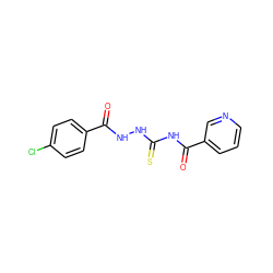 O=C(NNC(=S)NC(=O)c1cccnc1)c1ccc(Cl)cc1 ZINC000002364825