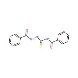 O=C(NNC(=S)NC(=O)c1cccnc1)c1ccccc1 ZINC000002316637