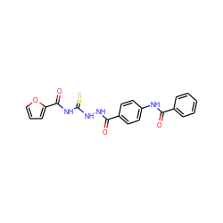 O=C(NNC(=S)NC(=O)c1ccco1)c1ccc(NC(=O)c2ccccc2)cc1 ZINC000002851305