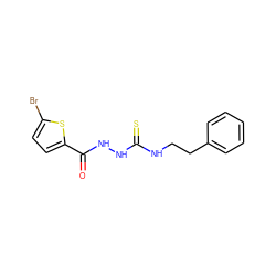 O=C(NNC(=S)NCCc1ccccc1)c1ccc(Br)s1 ZINC000002851595