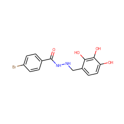 O=C(NNCc1ccc(O)c(O)c1O)c1ccc(Br)cc1 ZINC001772615046