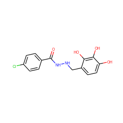 O=C(NNCc1ccc(O)c(O)c1O)c1ccc(Cl)cc1 ZINC001772636088