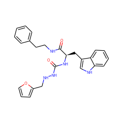 O=C(NNCc1ccco1)N[C@H](Cc1c[nH]c2ccccc12)C(=O)NCCc1ccccc1 ZINC000013518635