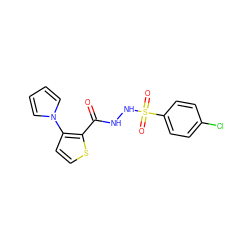 O=C(NNS(=O)(=O)c1ccc(Cl)cc1)c1sccc1-n1cccc1 ZINC000003170887