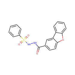 O=C(NNS(=O)(=O)c1ccccc1)c1ccc2oc3ccccc3c2c1 ZINC000036184820