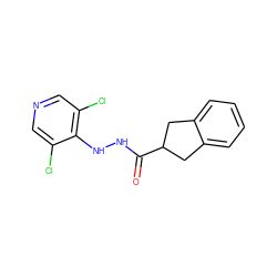 O=C(NNc1c(Cl)cncc1Cl)C1Cc2ccccc2C1 ZINC000084654761