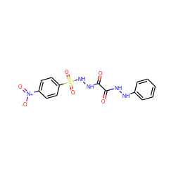 O=C(NNc1ccccc1)C(=O)NNS(=O)(=O)c1ccc([N+](=O)[O-])cc1 ZINC000001921381