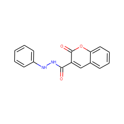 O=C(NNc1ccccc1)c1cc2ccccc2oc1=O ZINC000010039483