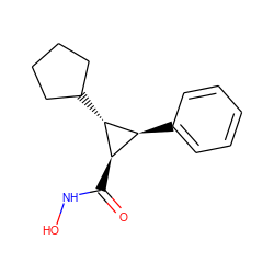 O=C(NO)[C@@H]1[C@H](c2ccccc2)[C@H]1C1CCCC1 ZINC000103251644