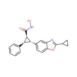 O=C(NO)[C@@H]1[C@H](c2ccccc2)[C@H]1c1ccc2oc(C3CC3)nc2c1 ZINC000103251591