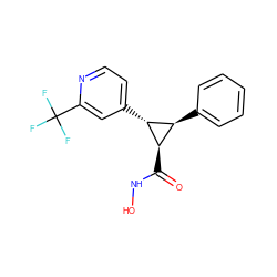 O=C(NO)[C@@H]1[C@H](c2ccccc2)[C@H]1c1ccnc(C(F)(F)F)c1 ZINC000103251579