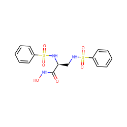 O=C(NO)[C@H](CNS(=O)(=O)c1ccccc1)NS(=O)(=O)c1ccccc1 ZINC000040976432