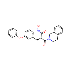 O=C(NO)[C@H](Cc1cccc(Oc2ccccc2)c1)C(=O)N1CCc2ccccc2C1 ZINC000035271740