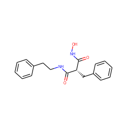 O=C(NO)[C@H](Cc1ccccc1)C(=O)NCCc1ccccc1 ZINC000035270165