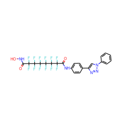 O=C(NO)C(F)(F)C(F)(F)C(F)(F)C(F)(F)C(F)(F)C(F)(F)C(=O)Nc1ccc(-c2cn(-c3ccccc3)nn2)cc1 ZINC000082158496