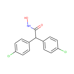 O=C(NO)C(c1ccc(Cl)cc1)c1ccc(Cl)cc1 ZINC000045285058