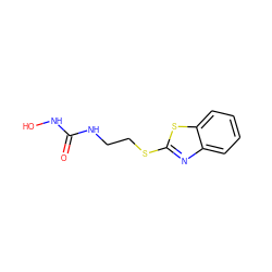 O=C(NO)NCCSc1nc2ccccc2s1 ZINC000013650916