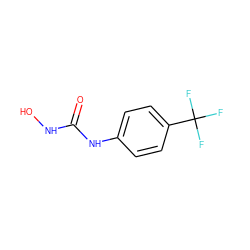 O=C(NO)Nc1ccc(C(F)(F)F)cc1 ZINC000029048937