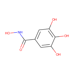 O=C(NO)c1cc(O)c(O)c(O)c1 ZINC000005138927