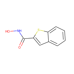 O=C(NO)c1cc2ccccc2s1 ZINC000028899933