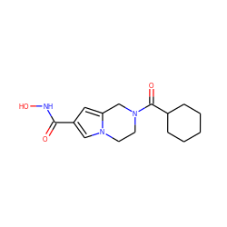 O=C(NO)c1cc2n(c1)CCN(C(=O)C1CCCCC1)C2 ZINC000200063302