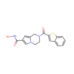 O=C(NO)c1cc2n(c1)CCN(C(=O)c1cc3ccccc3s1)C2 ZINC000299837750