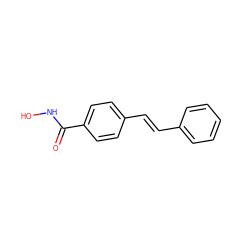 O=C(NO)c1ccc(/C=C/c2ccccc2)cc1 ZINC000148538051