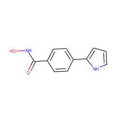 O=C(NO)c1ccc(-c2ccc[nH]2)cc1 ZINC001772617828