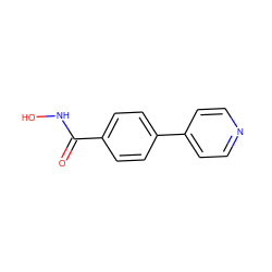 O=C(NO)c1ccc(-c2ccncc2)cc1 ZINC001772581825