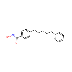 O=C(NO)c1ccc(CCCCCc2ccccc2)cc1 ZINC000038876078