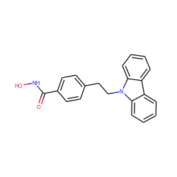 O=C(NO)c1ccc(CCn2c3ccccc3c3ccccc32)cc1 ZINC000115009090