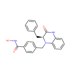 O=C(NO)c1ccc(CN2c3ccccc3NC(=O)[C@@H]2Cc2ccccc2)cc1 ZINC000040936592