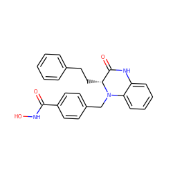 O=C(NO)c1ccc(CN2c3ccccc3NC(=O)[C@H]2CCc2ccccc2)cc1 ZINC000040919297