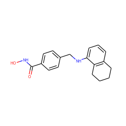 O=C(NO)c1ccc(CNc2cccc3c2CCCC3)cc1 ZINC001772602078