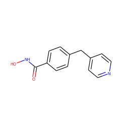 O=C(NO)c1ccc(Cc2ccncc2)cc1 ZINC000146373922