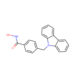 O=C(NO)c1ccc(Cn2c3ccccc3c3ccccc32)cc1 ZINC000095555508