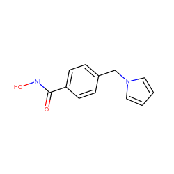 O=C(NO)c1ccc(Cn2cccc2)cc1 ZINC000146367091