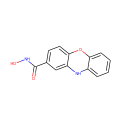 O=C(NO)c1ccc2c(c1)Nc1ccccc1O2 ZINC000036222766