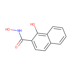 O=C(NO)c1ccc2ccccc2c1O ZINC000019436641