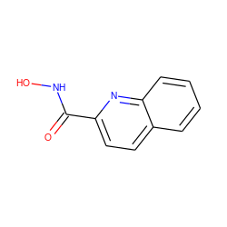 O=C(NO)c1ccc2ccccc2n1 ZINC000000500969