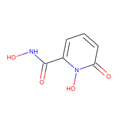 O=C(NO)c1cccc(=O)n1O ZINC000299820849