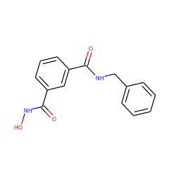 O=C(NO)c1cccc(C(=O)NCc2ccccc2)c1 ZINC000095921740